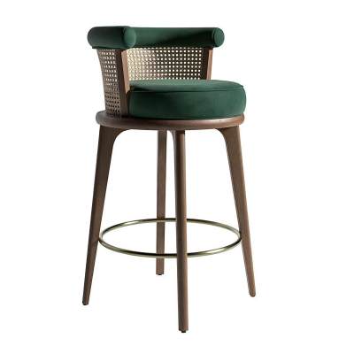 北欧复古编织吧椅